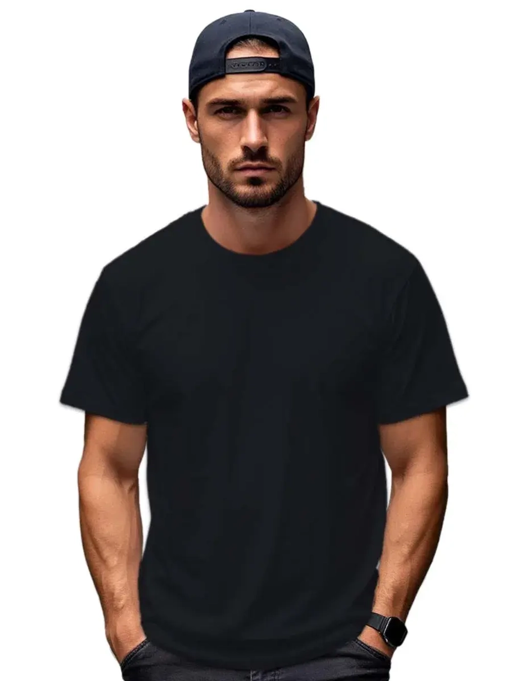 Футболка Взрослая.Премиум однотонная.Набор 2 шт