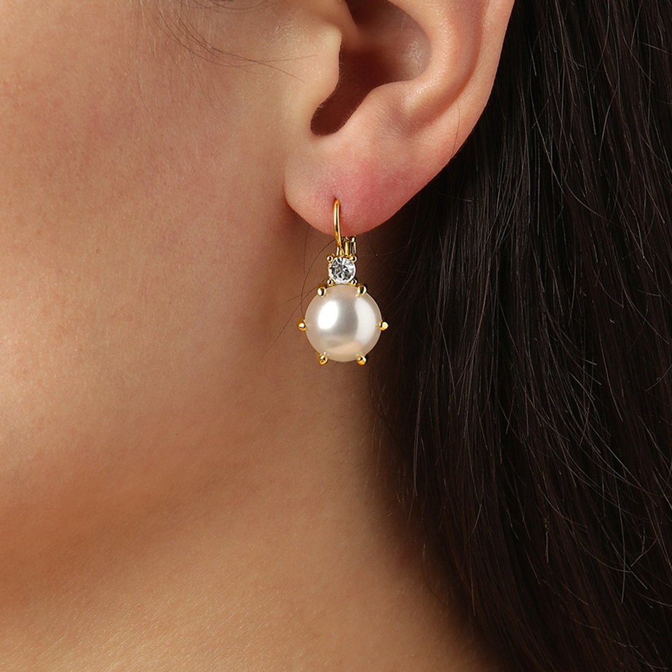 Серьги Dyrberg Kern BEGONIA SG WHITE PEARL 460040