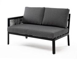 "Париж" модуль диванный правый, двухместный, цвет серый