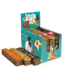 Лакомство для грызунов Little One 85г Палочка из луговых трав с топпингом, ассорти для всех видов грызунов и кроликов