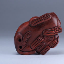 Нэцкэ Кошка и котенок