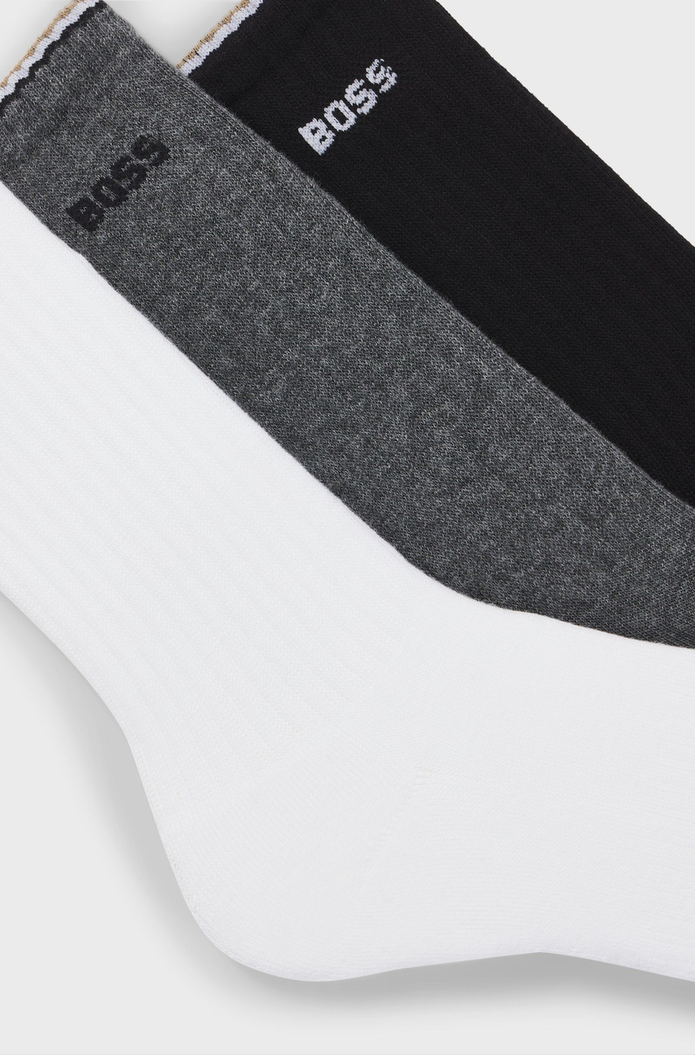 Носки (3 пары) мужские BOSS 3P QS Rib Stripe CC 10267388 01