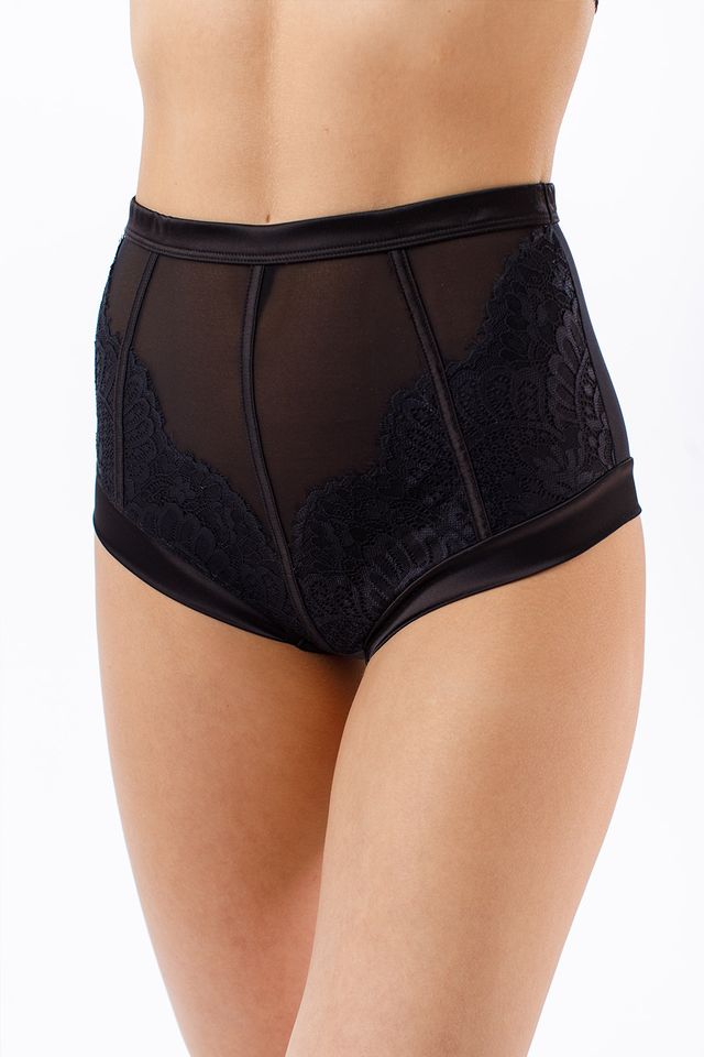 Черные трусы-слип комфорт Glamour