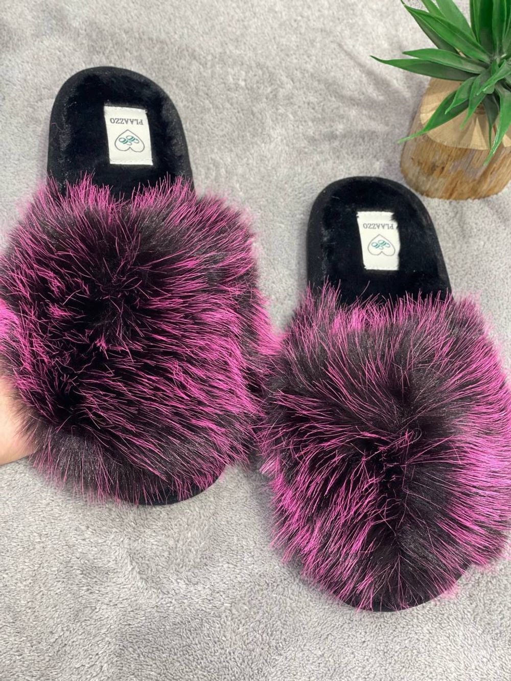 Домашние тапочки Пушистики Люкс