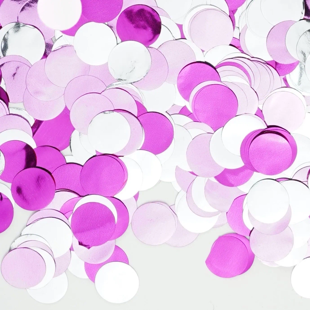 Латексный шар с крупным розовый микс конфетти, 36 см