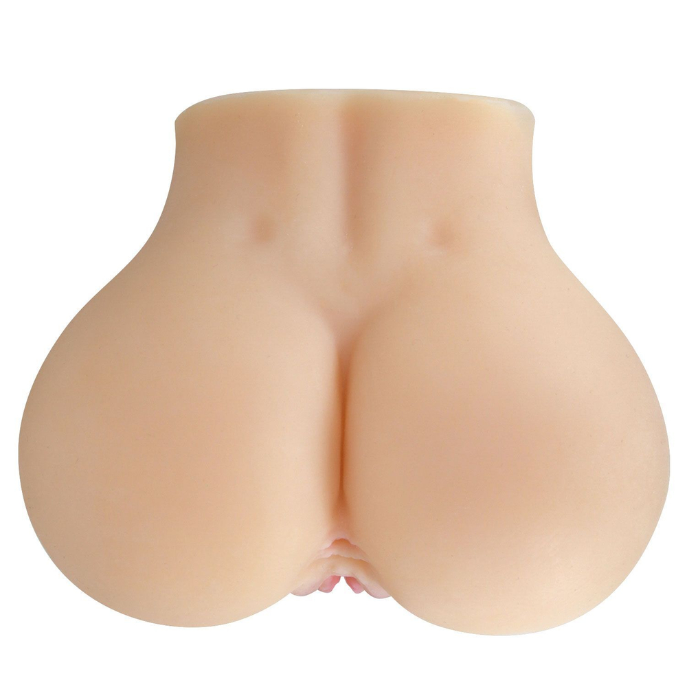 Телесный мастурбатор-полуторс Mila с вибрацией (Цвет: телесный)