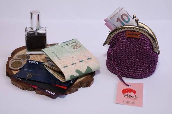 Pul qabı \ Кошелек \ Handbags Bənövşəyi rəng (mini)