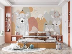 Бесшовная фреска KIDS-87, 2,7 м (Ширина 4 м)