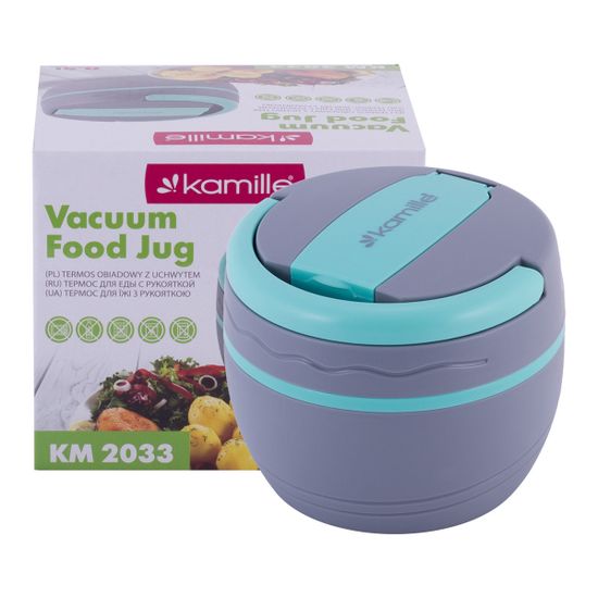 Термос пищевой с пластиковой емкостью 500 мл. Kamille КМ-2033