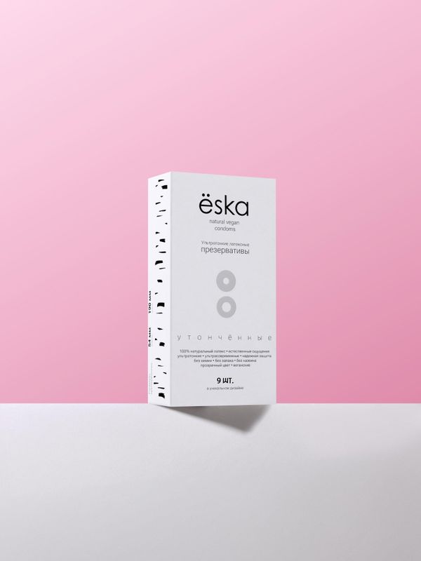 Ультратонкие латексные презервативы 9 шт/уп (Ёska)