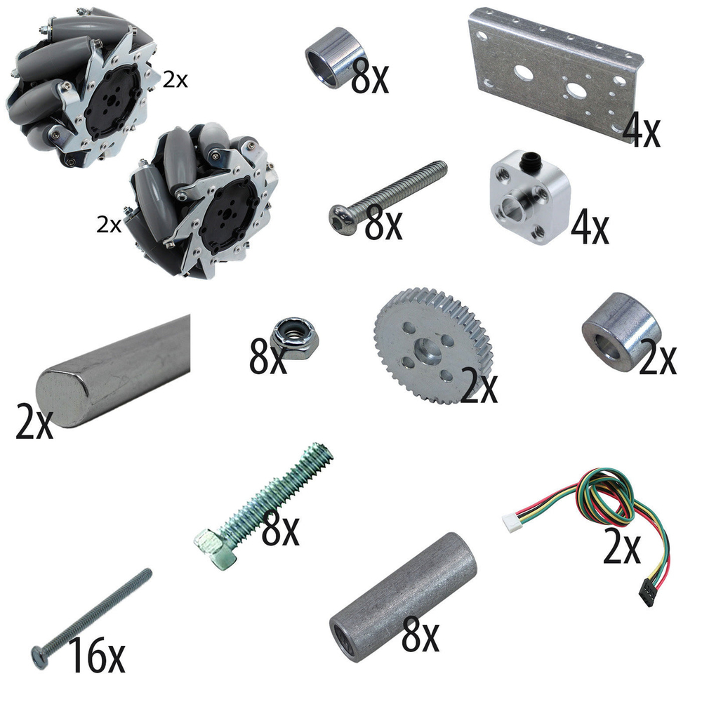 TileRunner Upgrades 6WD to HD Mecanum Upgrade (NeveRest Classic Only)