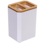 Подставка для зубных щеток «Квадро» белая