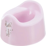 Горшок детский с декором 27,5*25,4*17см розовый
