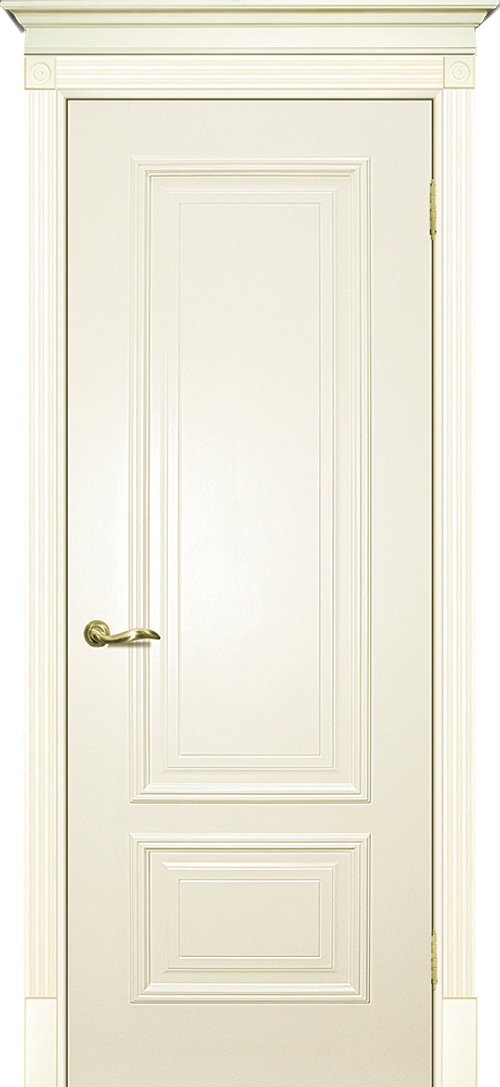 Дверь Смальта 08 / Цвет Слоновая кость ral 1013 патина золото / Двери ТЕКОНА