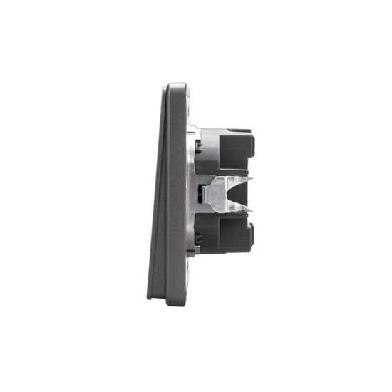 Выключатель ROUND 2 кл с подсветкой 10А с/у титан KRANZ