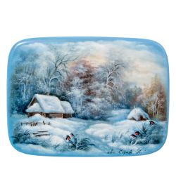 Народные промыслы ШК-20/56 Шкатулка «Зима» исп. Стриж К