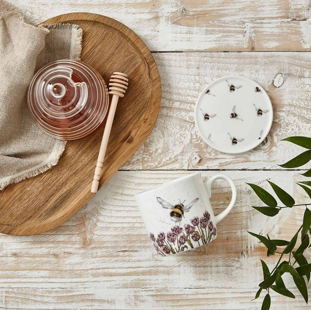 Royal Worcester Кружка Wrendale Designs 310 мл Bumble Bee с блюдцем