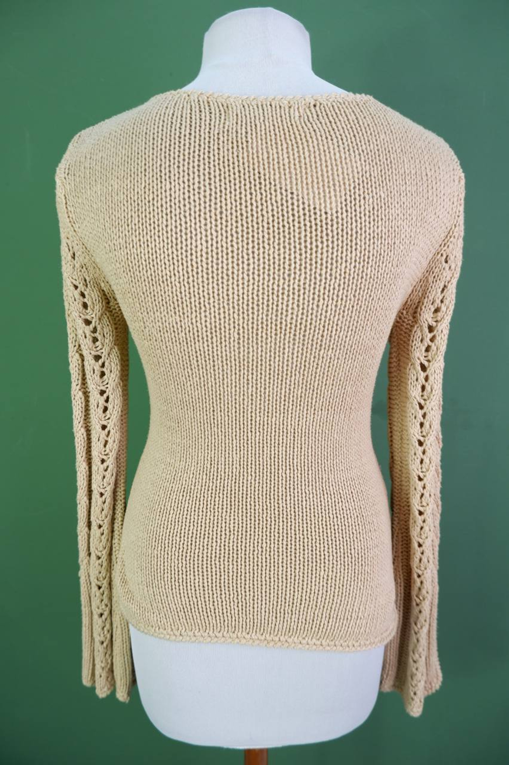 Джемпер красивой вязки, визуально 44/46 размер