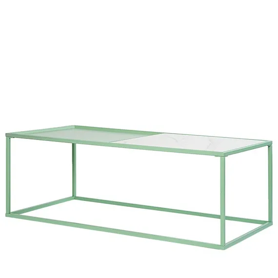 Столик журнальный Mayen, 110х50х37 см, белый/зеленый