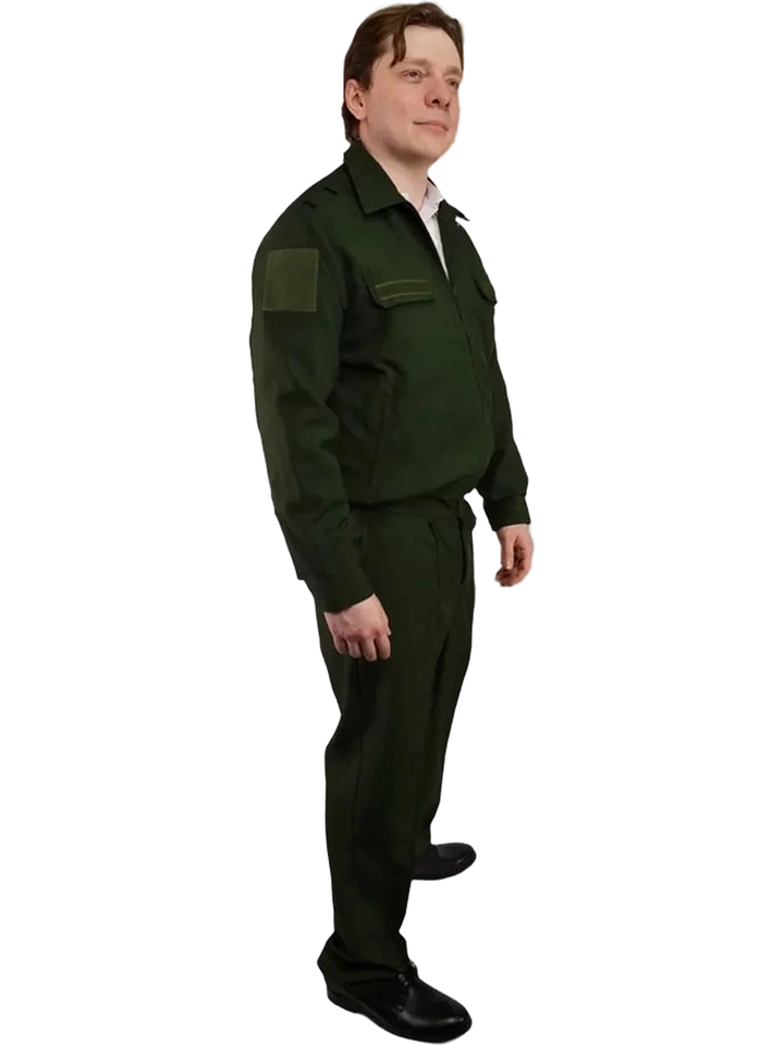 Костюм офисный для военнослужащих (оливковый, габардин)