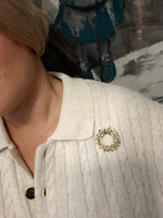 Новогодняя брошь веночек Gerry’s