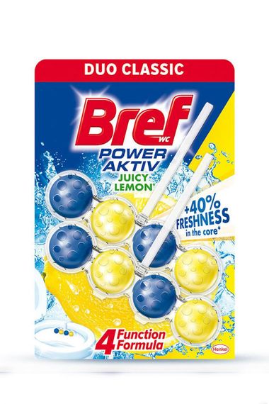Tualet üçün asma blok Bref &quot;Aktiv-güc Duopak&quot;, limon 2x50 q