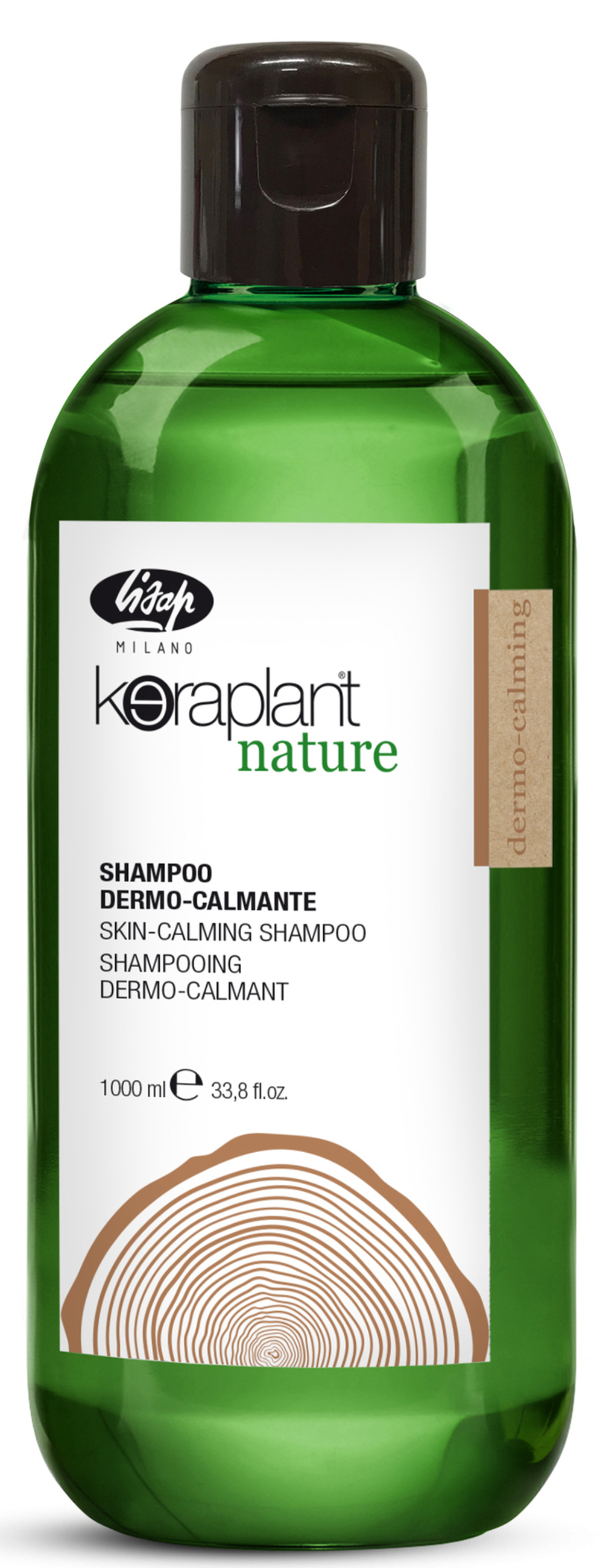 Успокаивающий шампунь для чувствительной кожи головы - Lisap Keraplant Nature Skin-Calming Shampoo 1000 мл