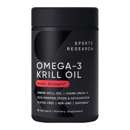 Sports Research, Масло криля суперба, Krill Oil Superba2 1000 mg, 60 капсул