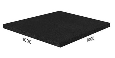 Покрытие Rubblex Standart 50x50х2 см  65-70ШОР Черное