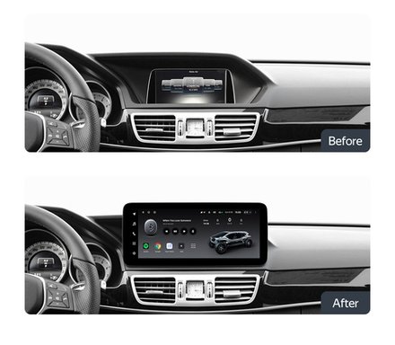 Магнитола для Mercedes-Benz E-класс (W212 седан) 2015 NTG 5.0 - Parafar PF7118A138/128E монитор 12.3" на Android 13, 8Гб+128Гб, CarPlay, 4G SIM-слот