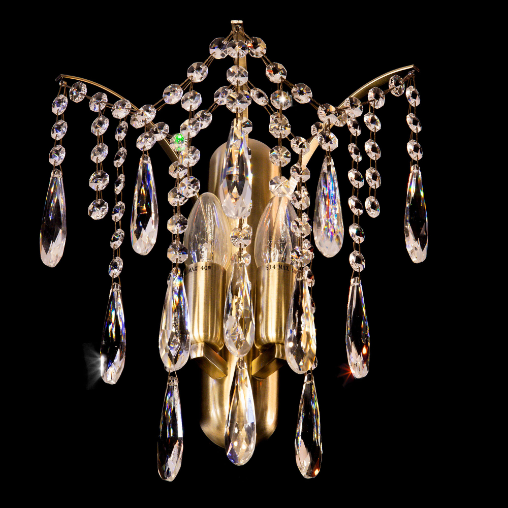 Citilux Селена CL302323 Бра хрустальное Бронза