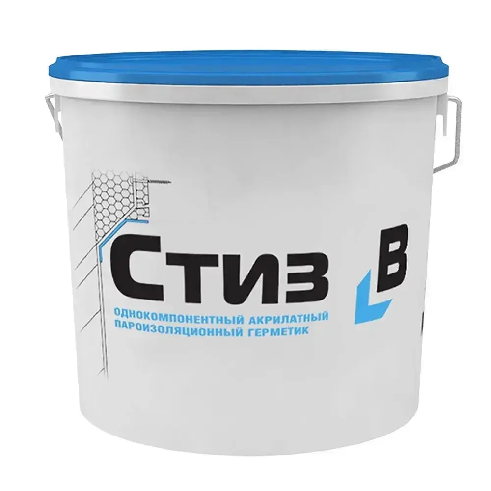 Герметик акрилатный пароизоляционный Сази Стиз В белый 7 кг