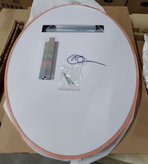 Зеркало для ванной ABBER Stein AS6610R с подсветкой, красное