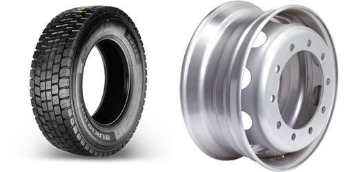 Грузовая шина в сборе 315 70 R22.5 156/150L BD175 BLACKLION Вьетнам + Диск 8,25*22,5 10/335 168 281