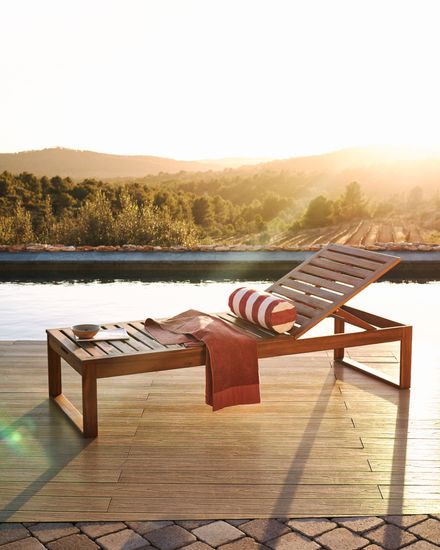 Sulamita Уличный шезлонг из массива акации Испания La Forma