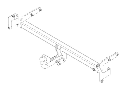 Фаркоп на KIA SPORTAGE IV рест. (2018-) (без электрики, паспорт/сертификат в комплекте) Автос.KI 34
