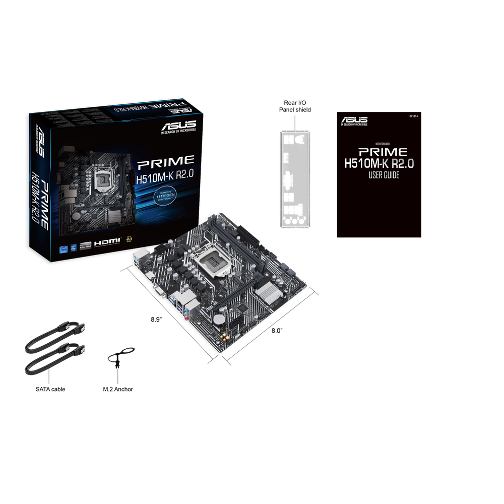 Материнская плата mATX ASUS PRIME H510M-K R2.0