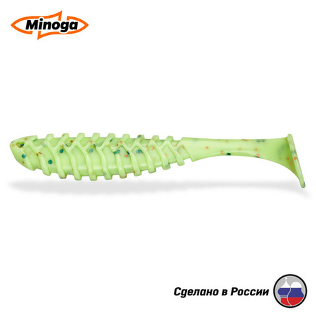 Силиконовая приманка "Minoga" COOPER 4,0"(4шт) 100мм, 6,1гр, цвет 020