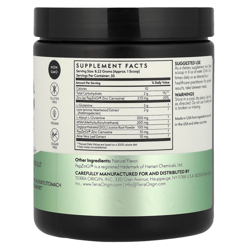 Terra Origin, Healthy Gut™, веганская формула, 246,6 г (8,7 унции)
