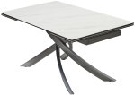 Стол М-City DISAUR Эстебио (Estebio) 160 Kl-99 Белый мрамор матовый, Итальянская керамика, темно-серый