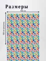 Оксфорд с принтом 3 метра №2 210 D