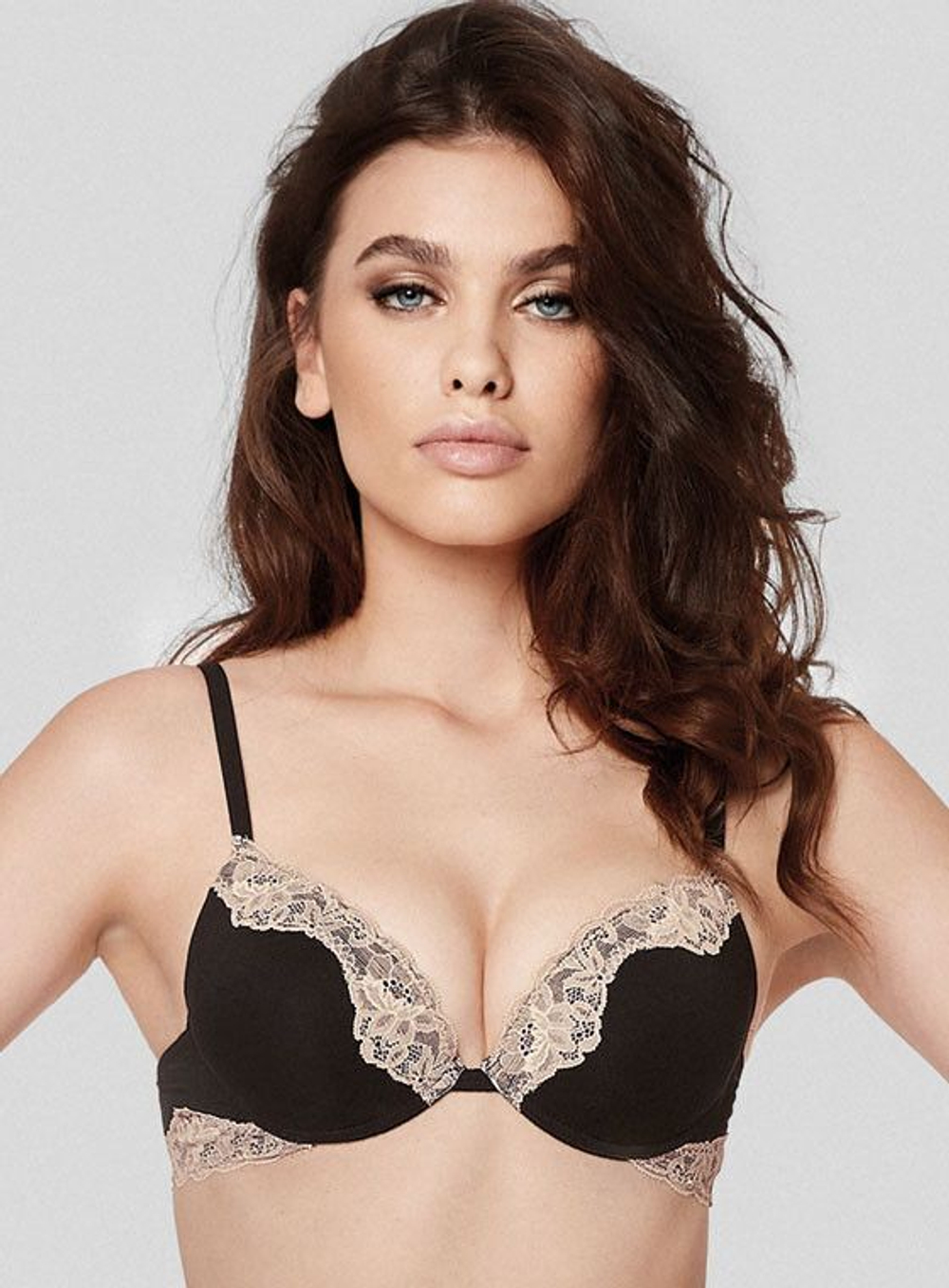 Комплект белья Elegance (Размер: 4B) (Цвет: черный с бежевым)