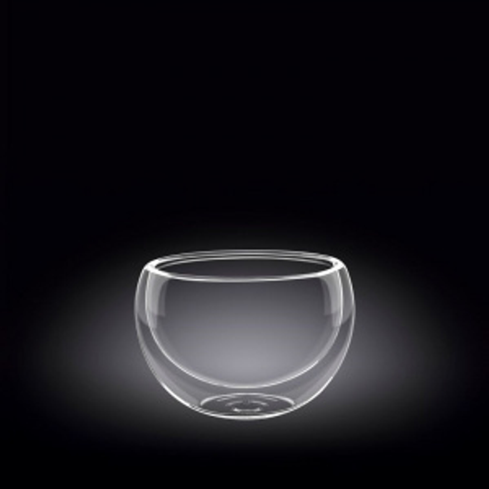 Салатник d =85 мм. 250 мл. с дв. стенками Thermo Glass Wilmax (57622)