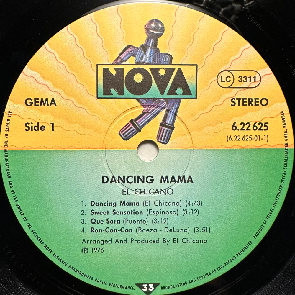 El Chicano - Dancing Mama (Германия 1976г.)