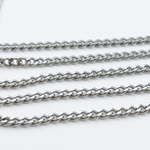 Цепочка, сталь, размер звена 3,7*3 мм, цена за 1 метр
