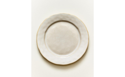 Zara Home тарелка десертная из каменной керамики, цвет кремовый, 22.5 см