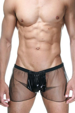 Черные мужские трусы-шорты (Размер: L-XL) (Цвет: черный)