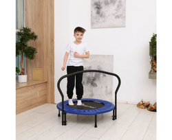 Батут с поручнем DFC JUMPFIT 36'' синий