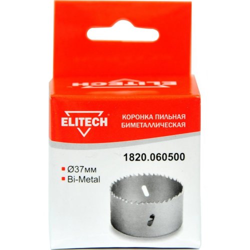 Цифенбор биметаллический ELITECH 37 мм   1820.060500