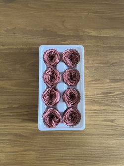 Роза пиновидная бургунди d=4-5 см (упак 8 шт)